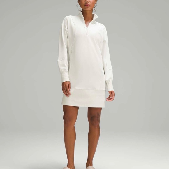 lululemon athletica Dresses & Skirts - NWOT Lululemon Softstreme Long-Sleeve Half-Zip Dress